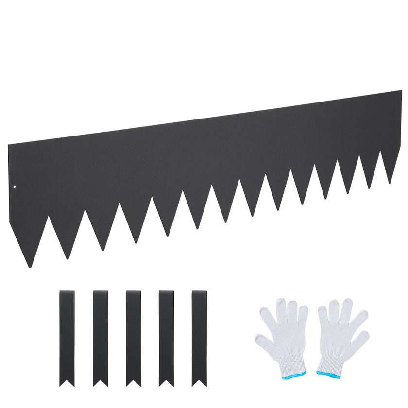 VEVOR Steel Landscape Edging, 3-pack Steel Garden Edging Borders, 40