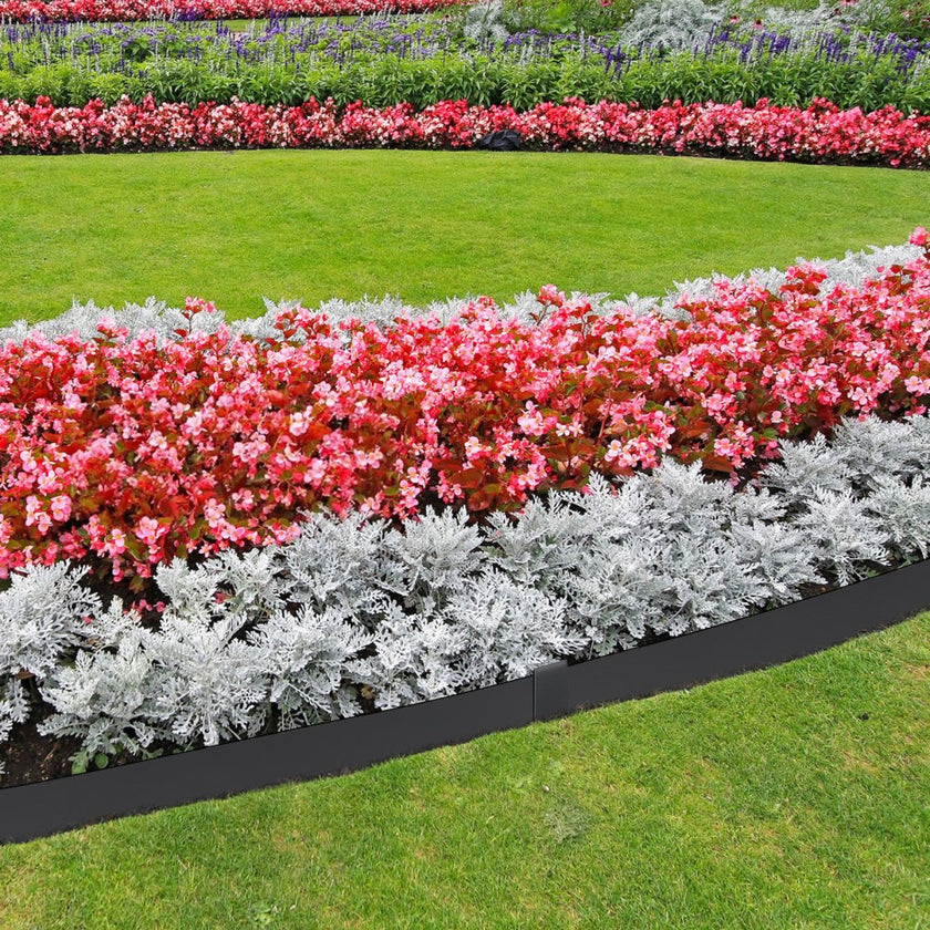 VEVOR Steel Landscape Edging, 4-pack Steel Garden Edging Borders, 40