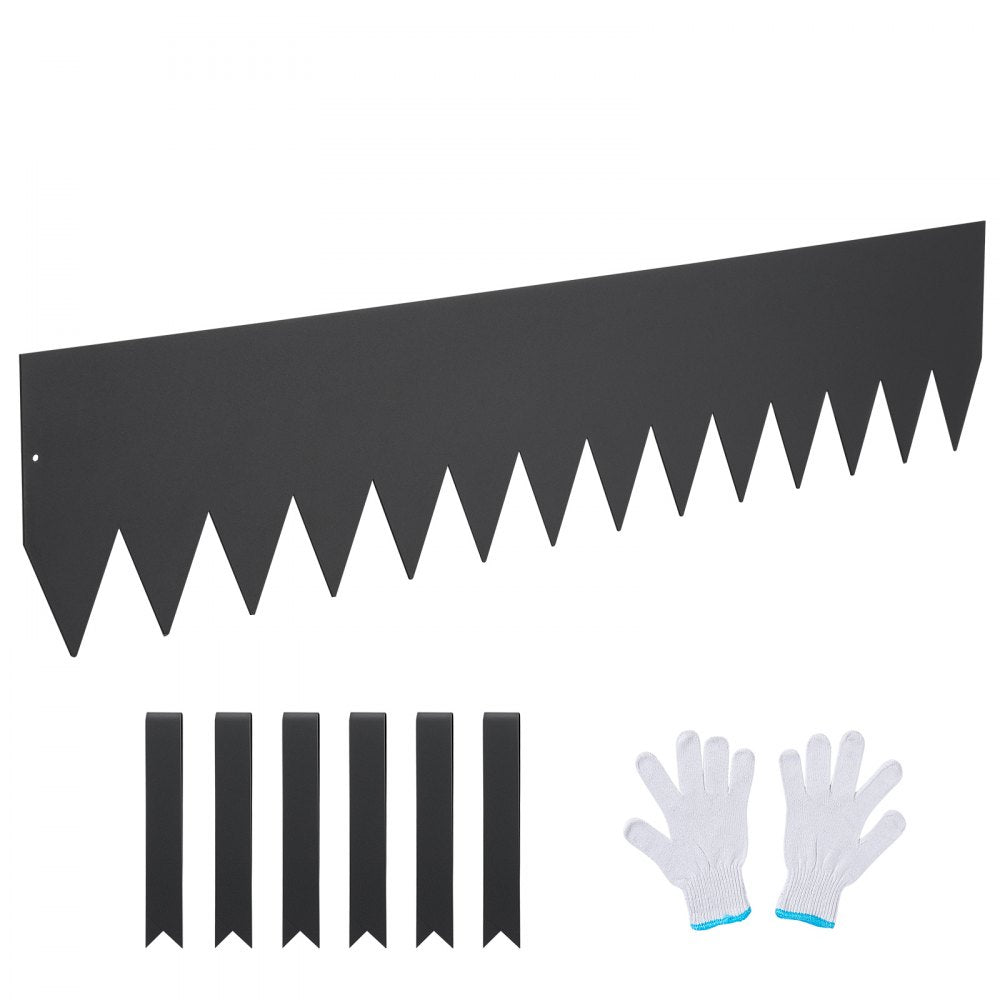 VEVOR Steel Landscape Edging, 4-pack Steel Garden Edging Borders, 40