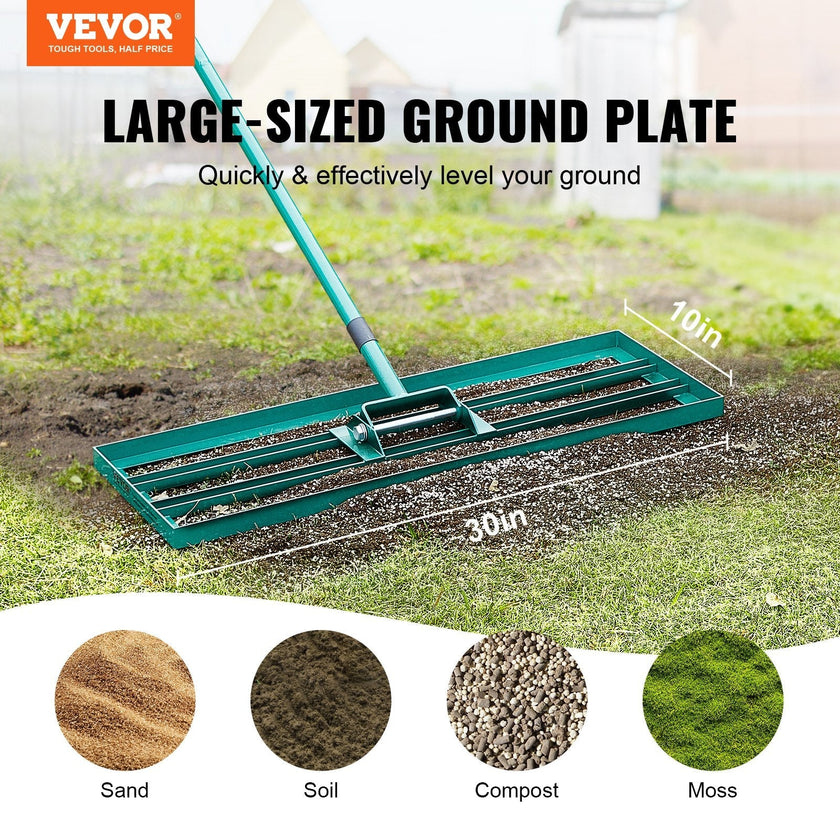 VEVOR Lawn Leveling Rake, 30
