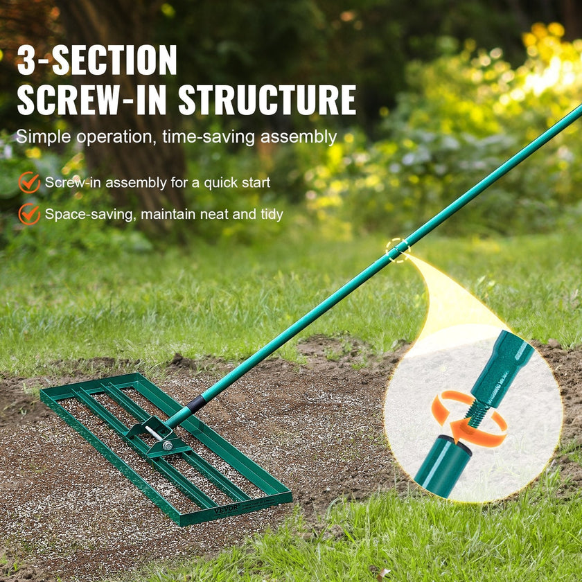 VEVOR Lawn Leveling Rake, 30