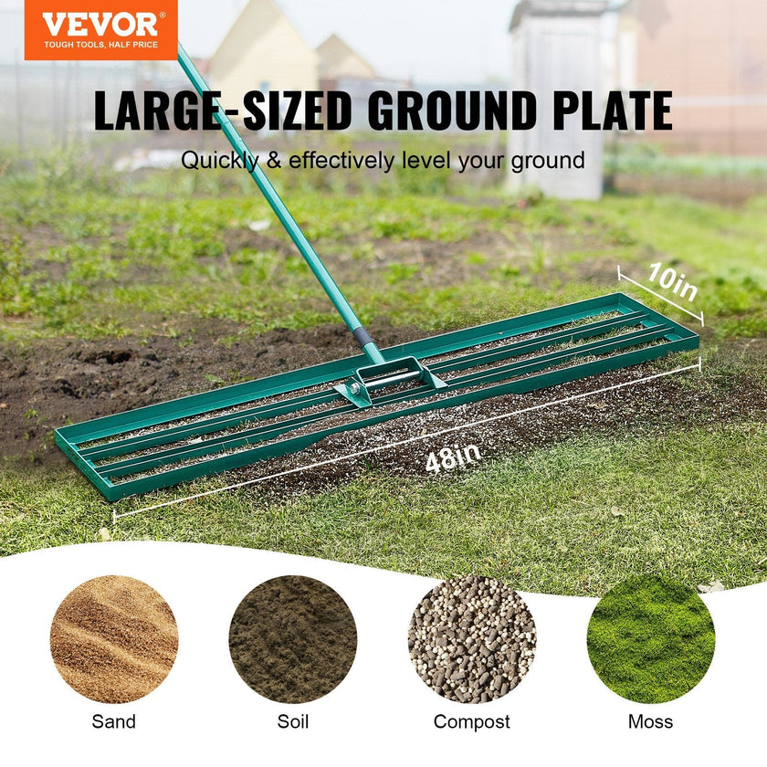 VEVOR Lawn Leveling Rake, 48
