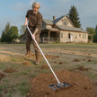 VEVOR 10x17in Lawn Leveling Rake 78 in Adjustable Handle for Yard Golf Court