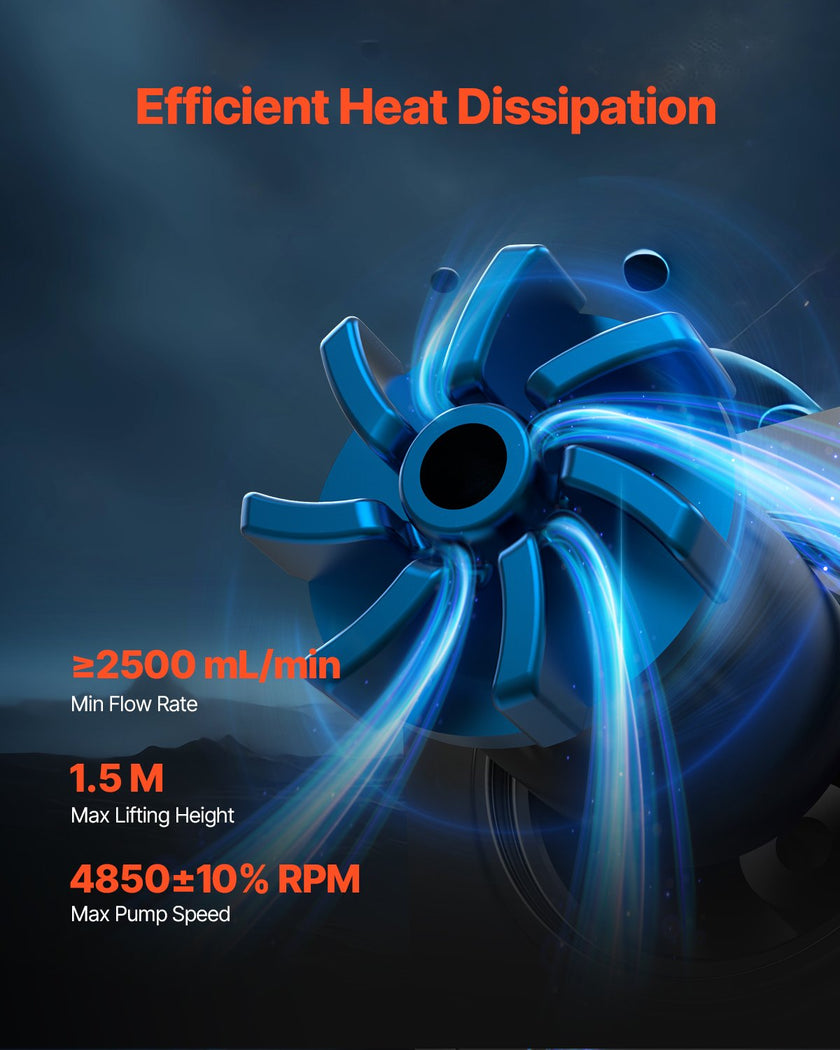 VEVOR CPU Liquid Cooler AIO CPU Water Cooler with ARGB Light & 120 mm PWN Fans