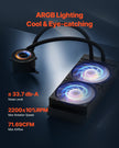 VEVOR CPU Liquid Cooler AIO CPU Water Cooler with ARGB Light & 120 mm PWN Fans