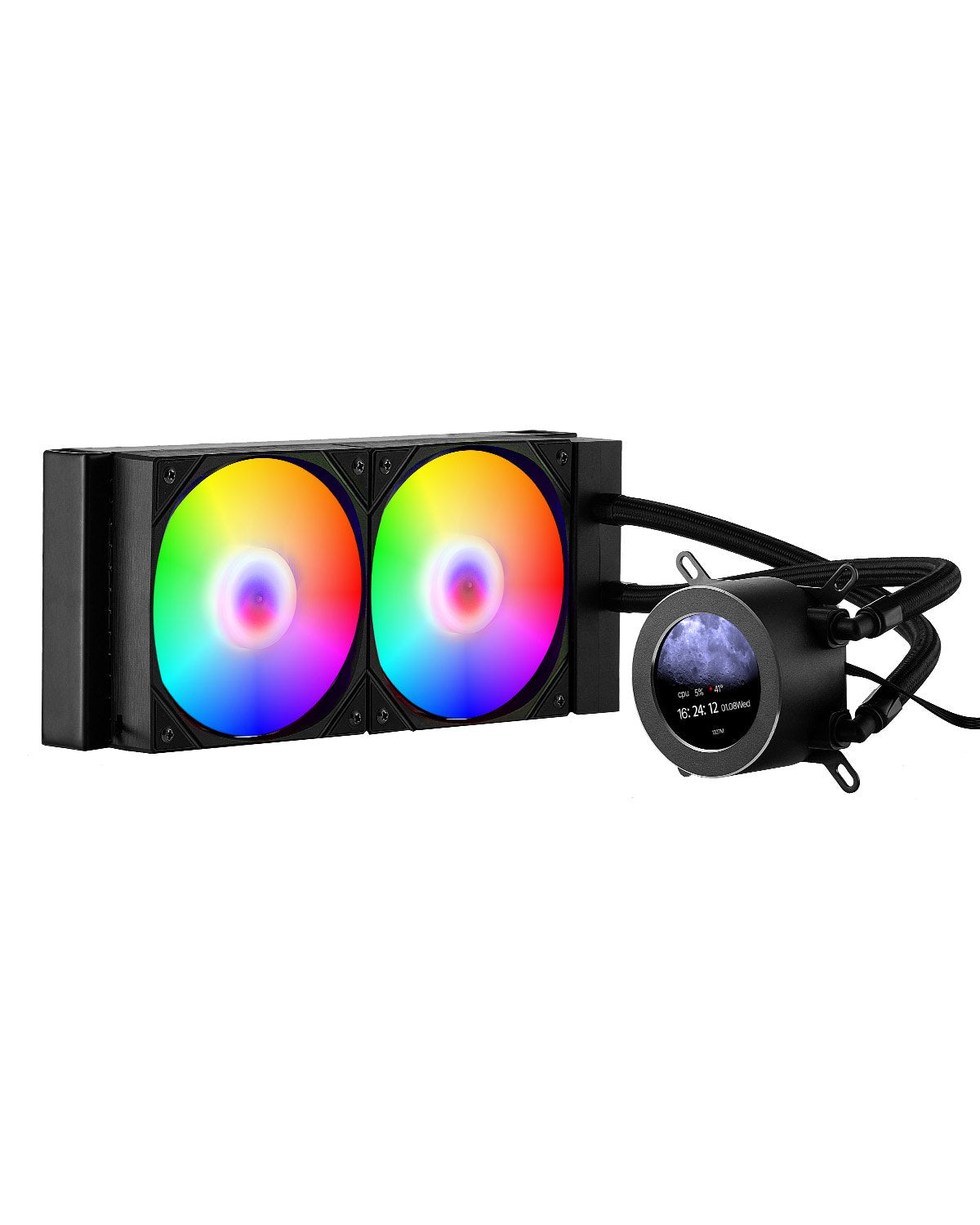 VEVOR CPU Liquid Cooler AIO CPU Water Cooler with ARGB Light & 120 mm PWN Fans