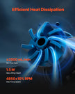 VEVOR CPU Liquid Cooler AIO CPU Water Cooler with 120 mm PWN Fans for Intel AMD