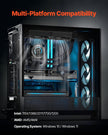 VEVOR CPU Liquid Cooler AIO CPU Water Cooler with 120 mm PWN Fans for Intel AMD