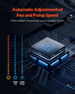 VEVOR CPU Liquid Cooler AIO CPU Water Cooler with ARGB Light & 3 PWN Fans(120mm)