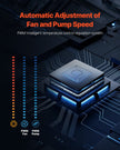 VEVOR CPU Liquid Cooler AIO CPU Water Cooler with 3 PWN Fans(120 mm) Intel AMD