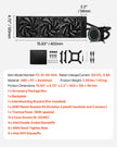 VEVOR CPU Liquid Cooler AIO CPU Water Cooler with 3 PWN Fans(120 mm) Intel AMD