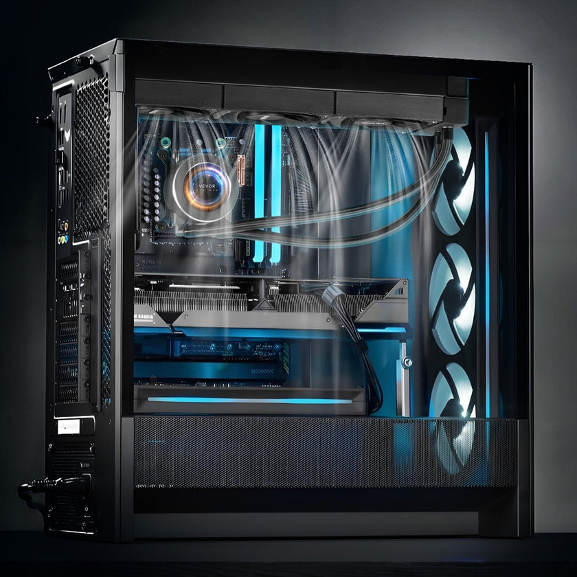 VEVOR CPU Liquid Cooler AIO CPU Water Cooler with 3 PWN Fans(120 mm) Intel AMD
