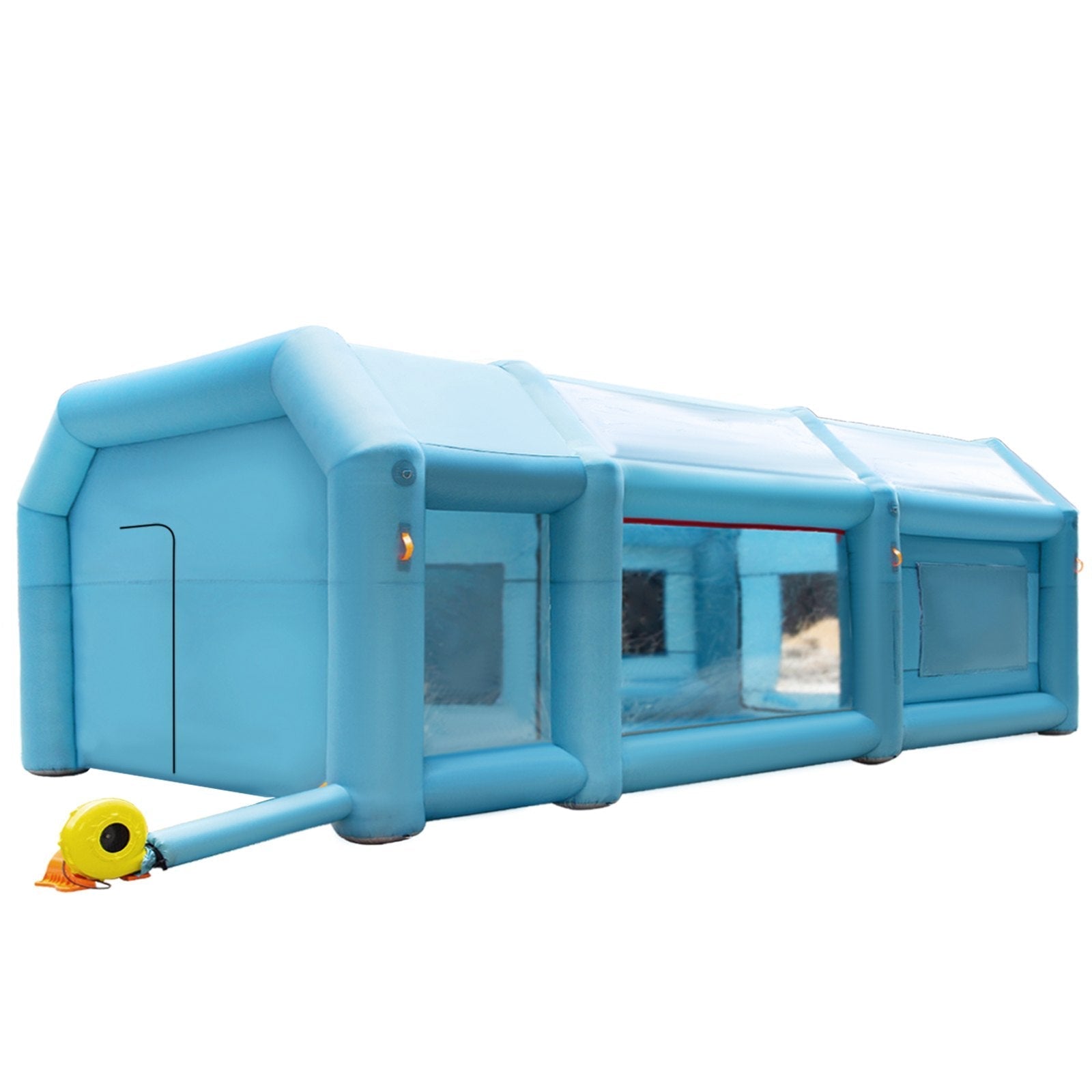 VEVOR Inflatable Spray Booth 27x14FT Mobile Portable Car Workstation Top with Upgraded Oxford Cloth for Car Parking Tent Workstation