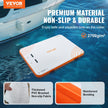 VEVOR Inflatable Floating Dock, 10 x 8FT Inflatable Dock Platform, Non-Slip Water Floating Dock Mat with Portable Carrying Bag & Detachable Ladder, Floating Platform Island Raft for Pool Beach Ocean