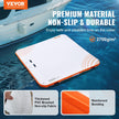 VEVOR Inflatable Floating Dock,7 x 7FT Inflatable Dock Platform, Non-Slip Water Floating Dock Mat with Portable Carrying Bag & Detachable Ladder, Floating Platform Island Raft for Pool Beach Ocean