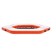 VEVOR Inflatable Floating Dock, ø8.5FT Inflatable Dock Platform with ø5FT Trampoline Mesh Pool, Non-Slip Floating Platform Water Mat with Portable Bag & Detachable Ladder for Pool Beach Relaxation
