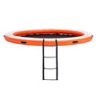 VEVOR Inflatable Floating Dock, ø8FT Inflatable Dock Platform with ø5FT Trampoline Mesh Pool, Non-Slip Floating Platform Water Mat with Portable Bag & Detachable Ladder for Pool Beach Relaxation