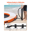 8ft Inflatable Floating Dock Platform – Non-Slip Water Air Mat with Ladder & Carry Bag