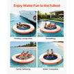 8ft Inflatable Floating Dock Platform – Non-Slip Water Air Mat with Ladder & Carry Bag