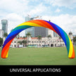 VEVOR Inflatable Rainbow Arch 26ftx10ft with 110W Blower for Advertising Party Celebration Garden