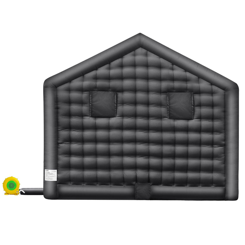 VEVOR Inflatable Nightclub 17.7 x 16.4 x 13.9 Ft Blow up Party Tent with Lights