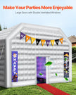 VEVOR Inflatable Nightclub 26.2 x 19.7 x 13.1 Ft Blow up Party Tent White