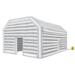 VEVOR Inflatable Nightclub 26.2 x 19.7 x 13.1 Ft Blow up Party Tent White