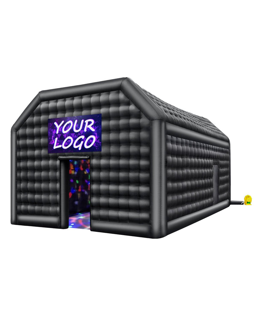 VEVOR Inflatable Nightclub 26.2 x 19.7 x 13.1 Ft Blow up Party Tent with Lights