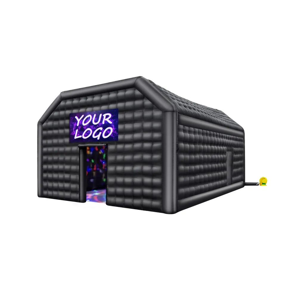 VEVOR Inflatable Nightclub 29.5 x 19.7 x 13.1 Ft Blow up Party Tent Black