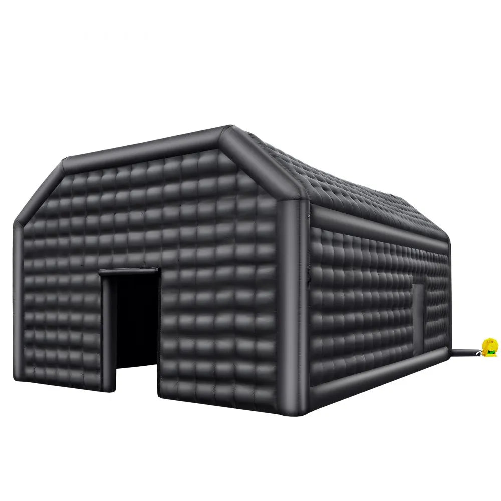 VEVOR Inflatable Nightclub 29.5 x 19.7 x 13.1 Ft Blow up Party Tent Black