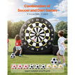 VEVOR Inflatable Soccer Dart Board over 8 ft High with 9 Kick Balls & Air Pump