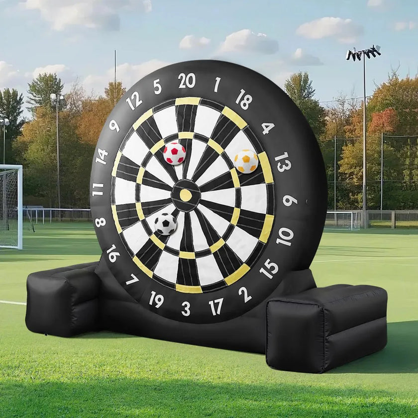 VEVOR Inflatable Soccer Dart Board over 10 ft High with 9 Kick Balls & Air Pump