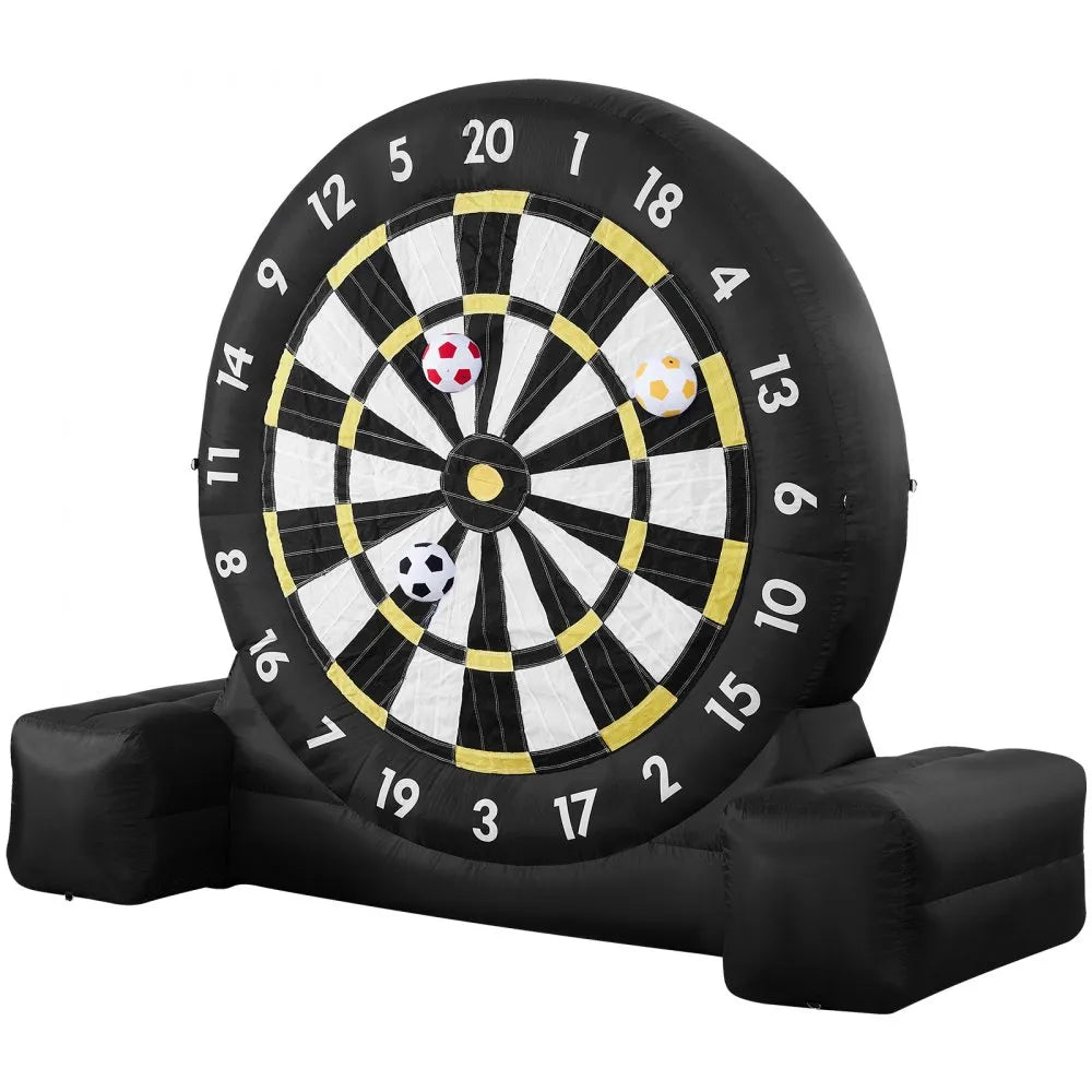 VEVOR Inflatable Soccer Dart Board over 10 ft High with 9 Kick Balls & Air Pump