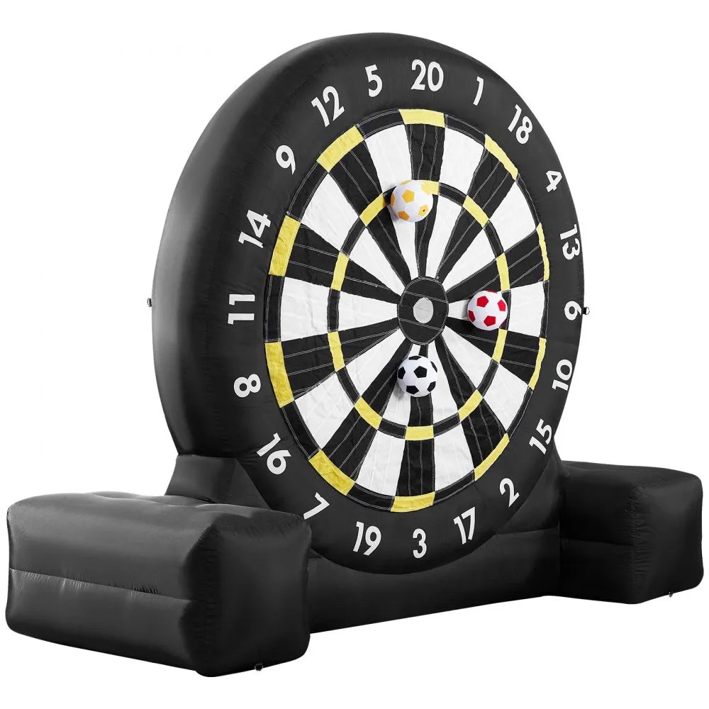 VEVOR Inflatable Soccer Dart Board over 10 ft High with 9 Kick Balls & Air Pump
