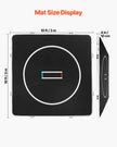 VEVOR 10x10 ft Wrestling Mat Inflatable, Martial Arts Thick Mat for Home Gym Exercise, PVC Foldable Training Mats with Circles and 600W Air Pump, for Gymnastics, Tatami, Jiu Jitsu BJJ MMA Judo, Black