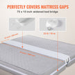 VEVOR Bed Bridge King Bed Converter Kit Metal Buckle and Storage Bag 75