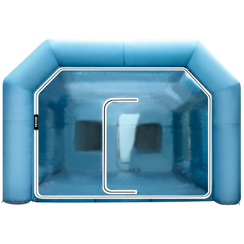 VEVOR Inflatable Spray Booth Car Paint Tent 29.5x19.7x13FT with Filter 2 Blowers