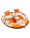 VEVOR Towable Tubes for Boating 2-Person Inflatable Boat Towable with 2 Cockpits