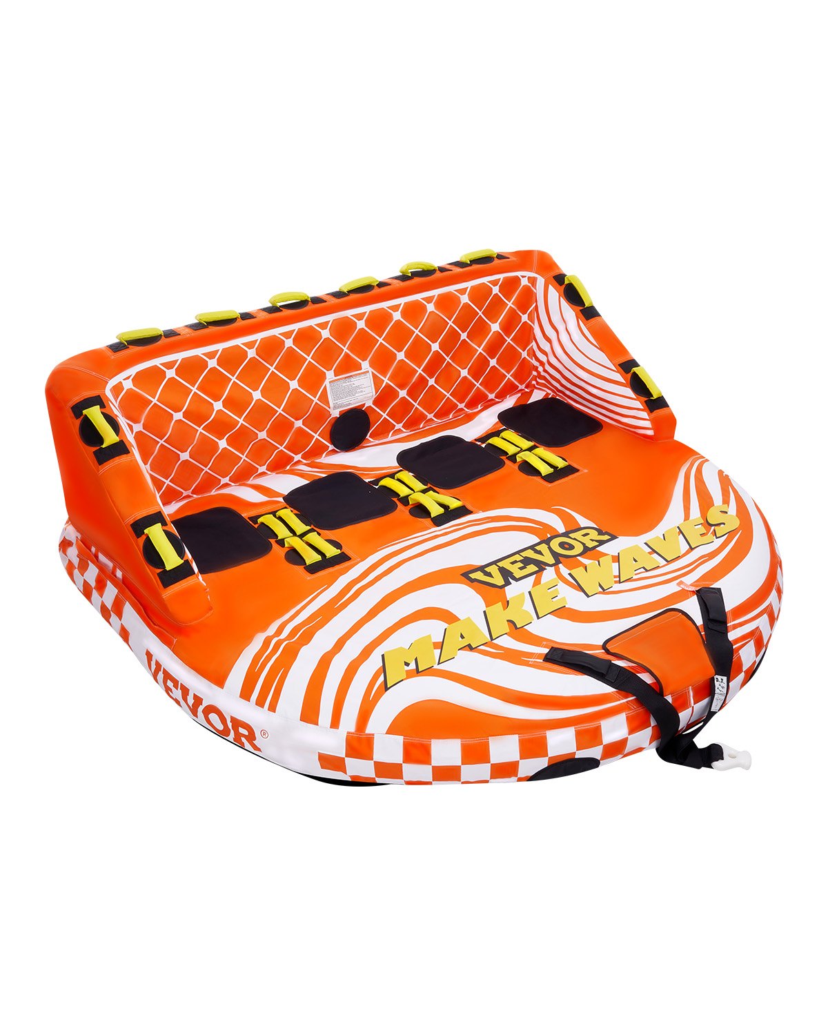 VEVOR Towable Tube for Boating 1-4 Riders Inflatable Boat Tubes and Towables