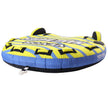 VEVOR Towable Tube for Boating, 1-3 Riders Inflatable Towable Tube with Bumper Fins, 510 lbs Water Sport Towable Tubes for Boats to Pull, Full Nylon Cover, EVA Grab Handles and Speed Safety Valve