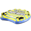 VEVOR Towable Tube for Boating, 1-3 Riders Inflatable Towable Tube with Bumper Fins, 510 lbs Water Sport Towable Tubes for Boats to Pull, Full Nylon Cover, EVA Grab Handles and Speed Safety Valve