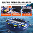 VEVOR Towable Tube for Boating, 1-2 Riders Inflatable Boat Tubes and Towables, 340 lbs, 51.8