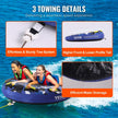VEVOR Towable Tube for Boating, 1-2 Riders Inflatable Boat Tubes and Towables, 340 lbs, 51.8