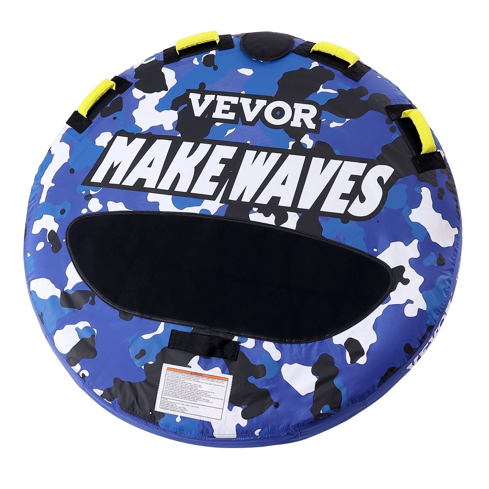 VEVOR Towable Tube for Boating, 1-2 Riders Inflatable Boat Tubes and Towables, 340 lbs, 51.8
