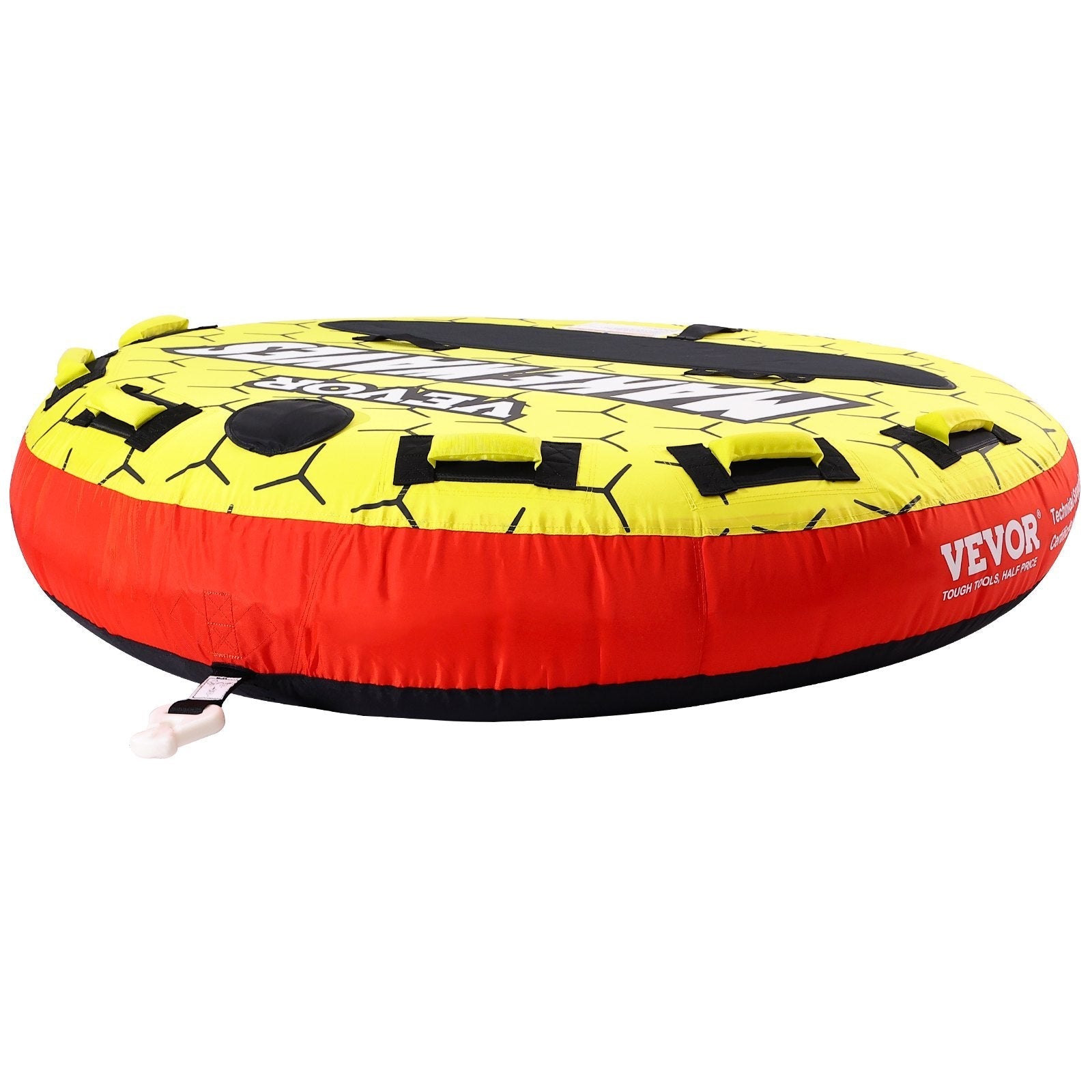 VEVOR Towable Tube for Boating, 1-3 Riders Inflatable Boat Tubes and Towables, 510 lbs, 63