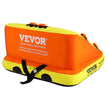 VEVOR Towable Tube for Boating, 1-2 Riders Inflatable Towable Tubes with Deck Seats and Backrest, 340 lbs Water Sport Tube for Boat to Pull, Full Nylon Cover, EVA Grab Handles and Speed Safety Valve