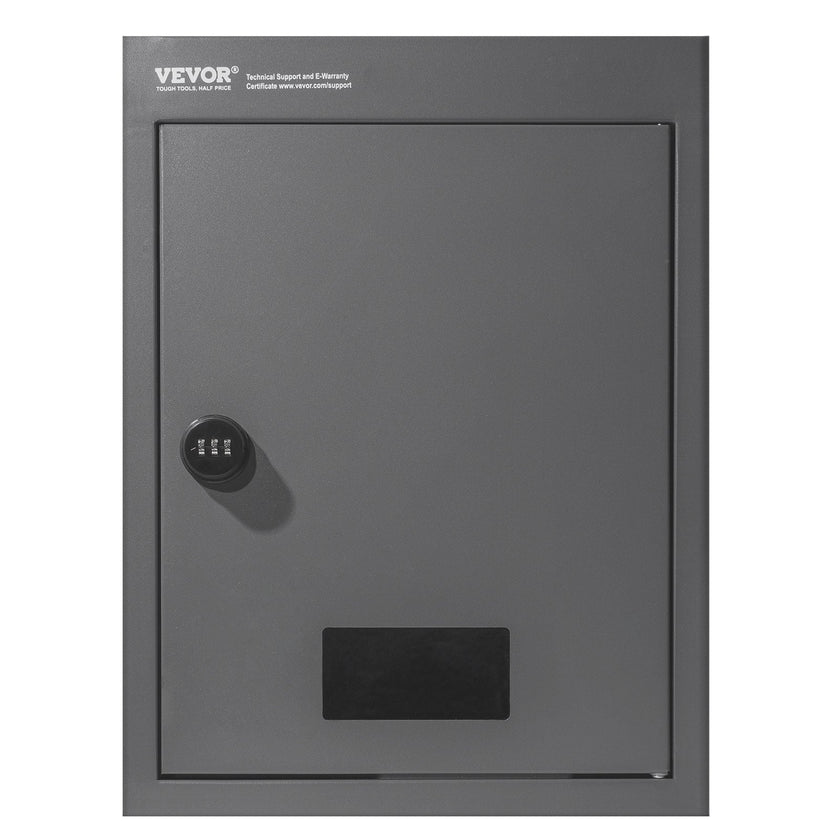 VEVOR Through The Wall Drop Box, Heavy Duty Steel Through the Wall Mailbox with 2.8-7.9