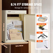 VEVOR Through The Wall Drop Box, Heavy Duty Steel Through the Wall Mailbox with 2.8-7.9