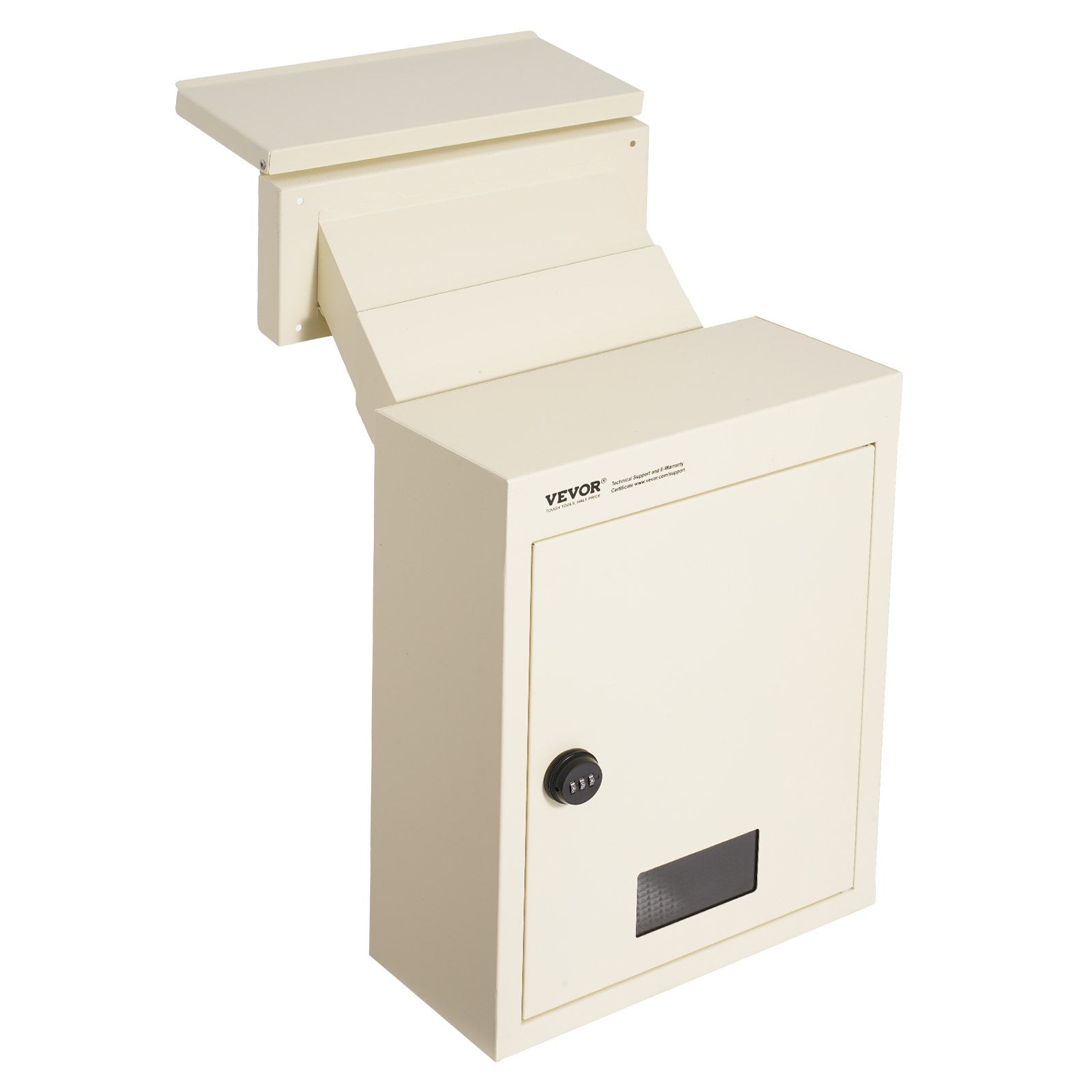 VEVOR Through The Wall Drop Box, Heavy Duty Steel Through the Wall Mailbox with 2.8-7.9