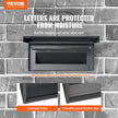 VEVOR Through The Wall Drop Box, Heavy Duty Steel Through the Wall Mailbox with 2.8-7.9